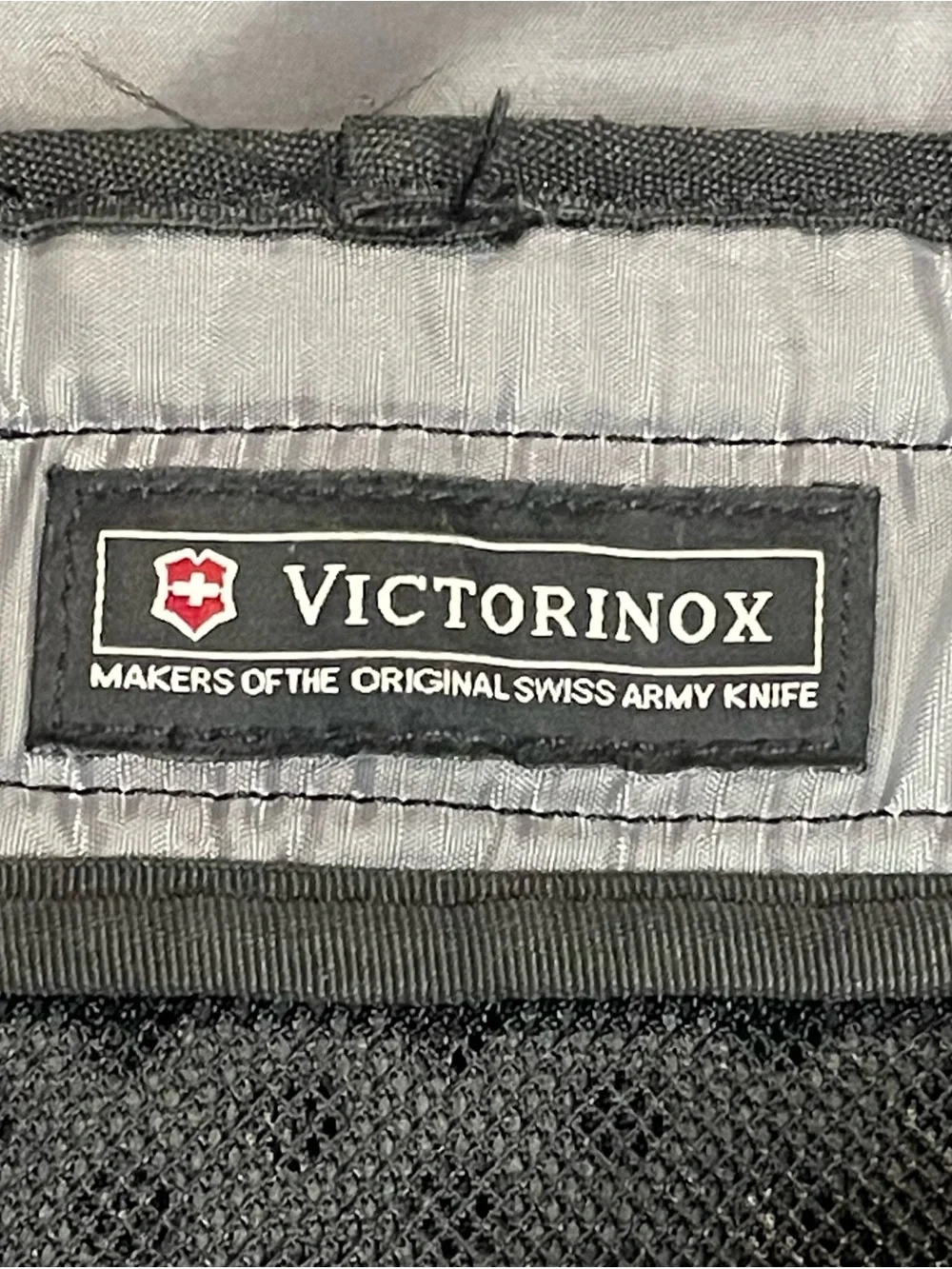 Victorinox Swiss Army Messenger Bag Blue Canvas School Office Commute Backpack